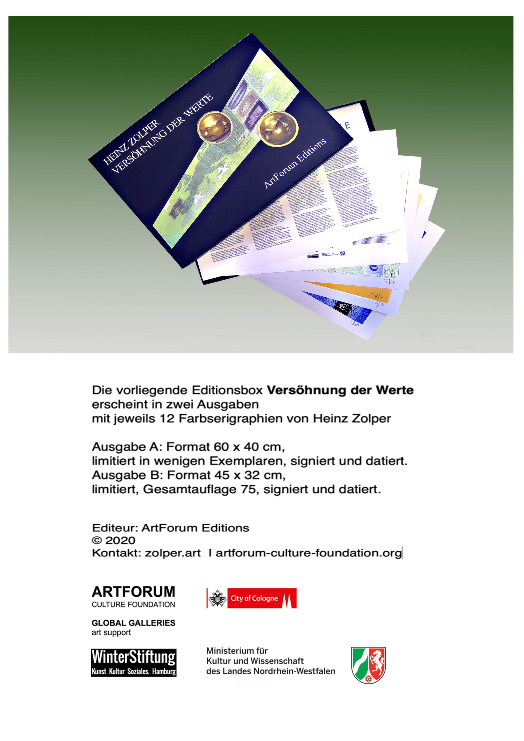 Zolper, Versöhnung der Werte. ArtForum Editions
